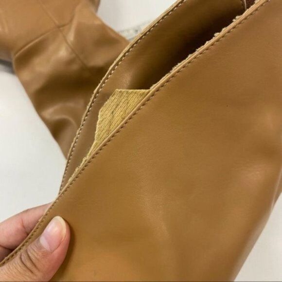 FSJ Women Fashion Over The Knee High Boots Pointed Toe Flats Comfortable Back - Picture 10 of 10